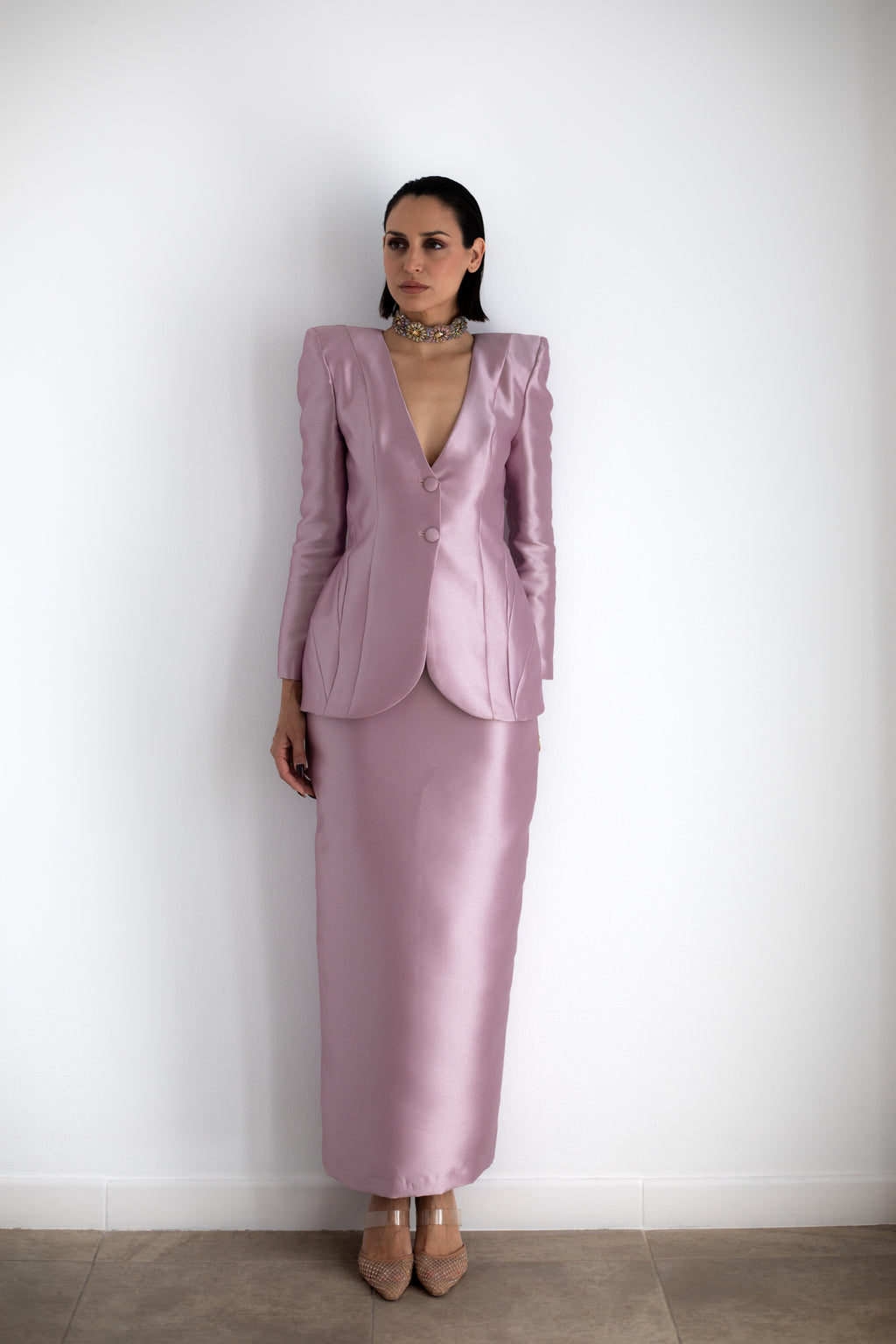 TRAJE LILAC MIDI