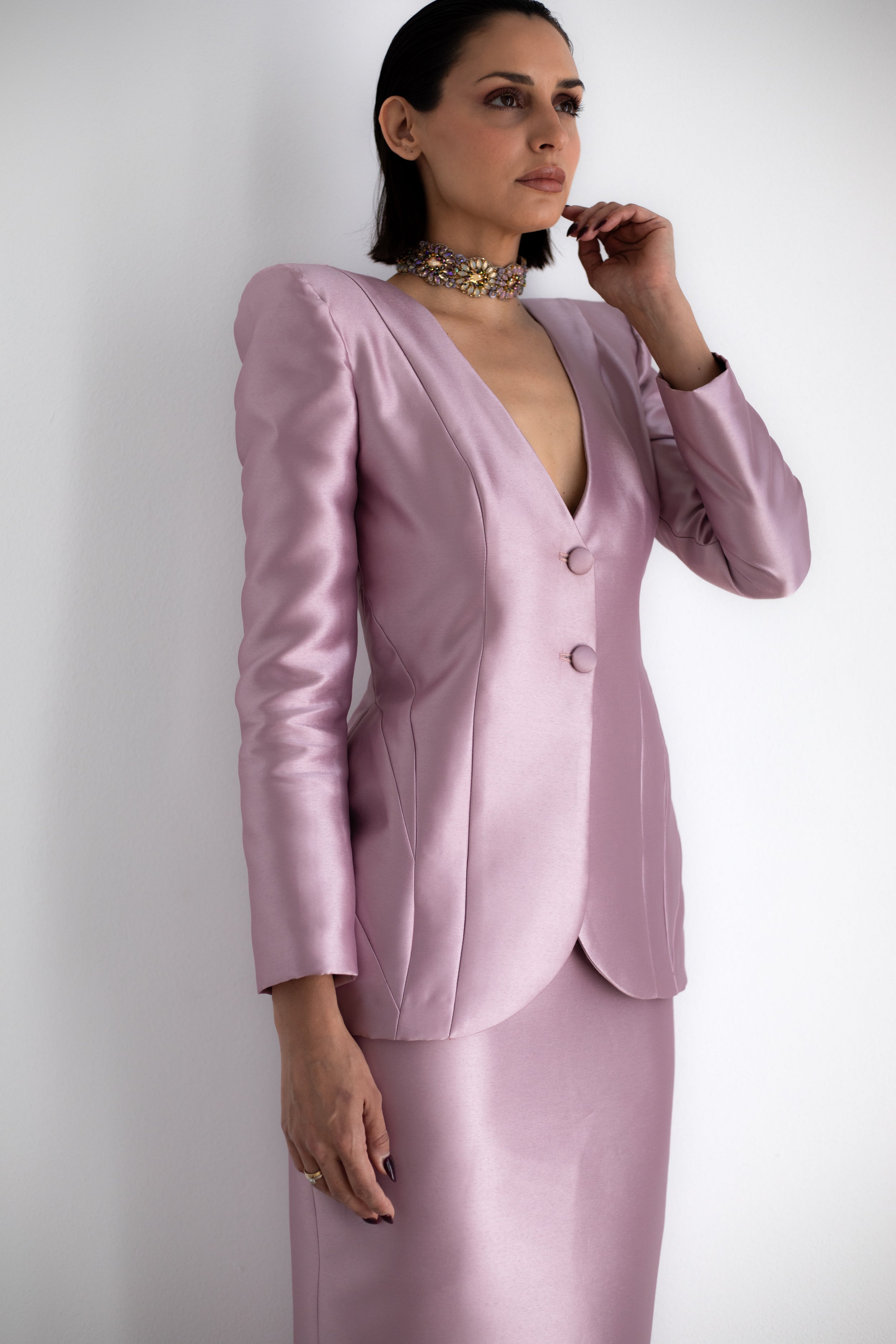 TRAJE LILAC MIDI