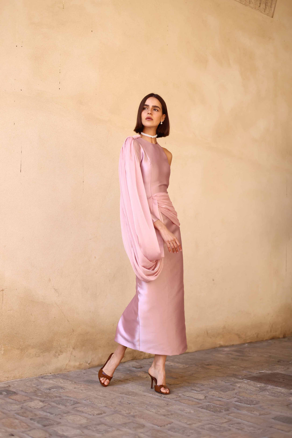 ASYM ROSE DRESS