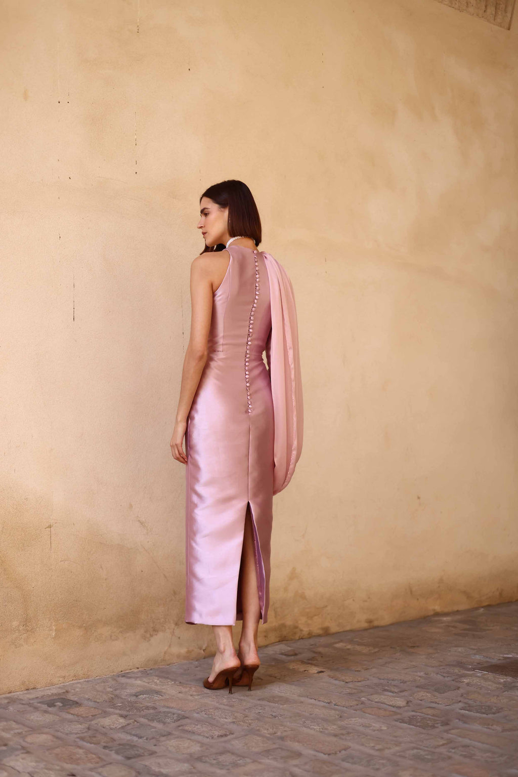 ASYM ROSE DRESS